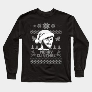 Clint Eastwood Merry Christmas - White Long Sleeve T-Shirt